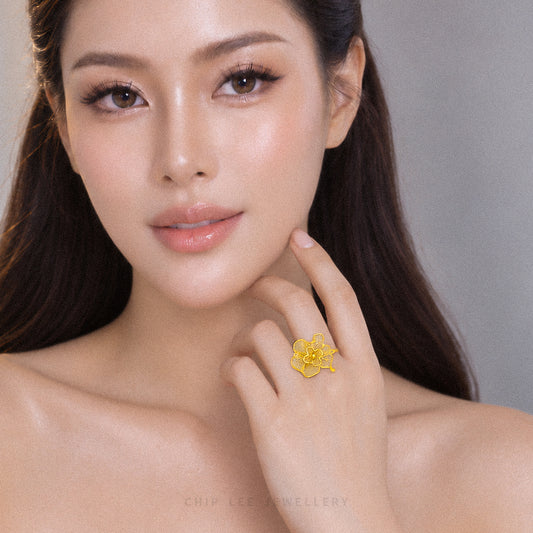 999 | 24K Flora Ring