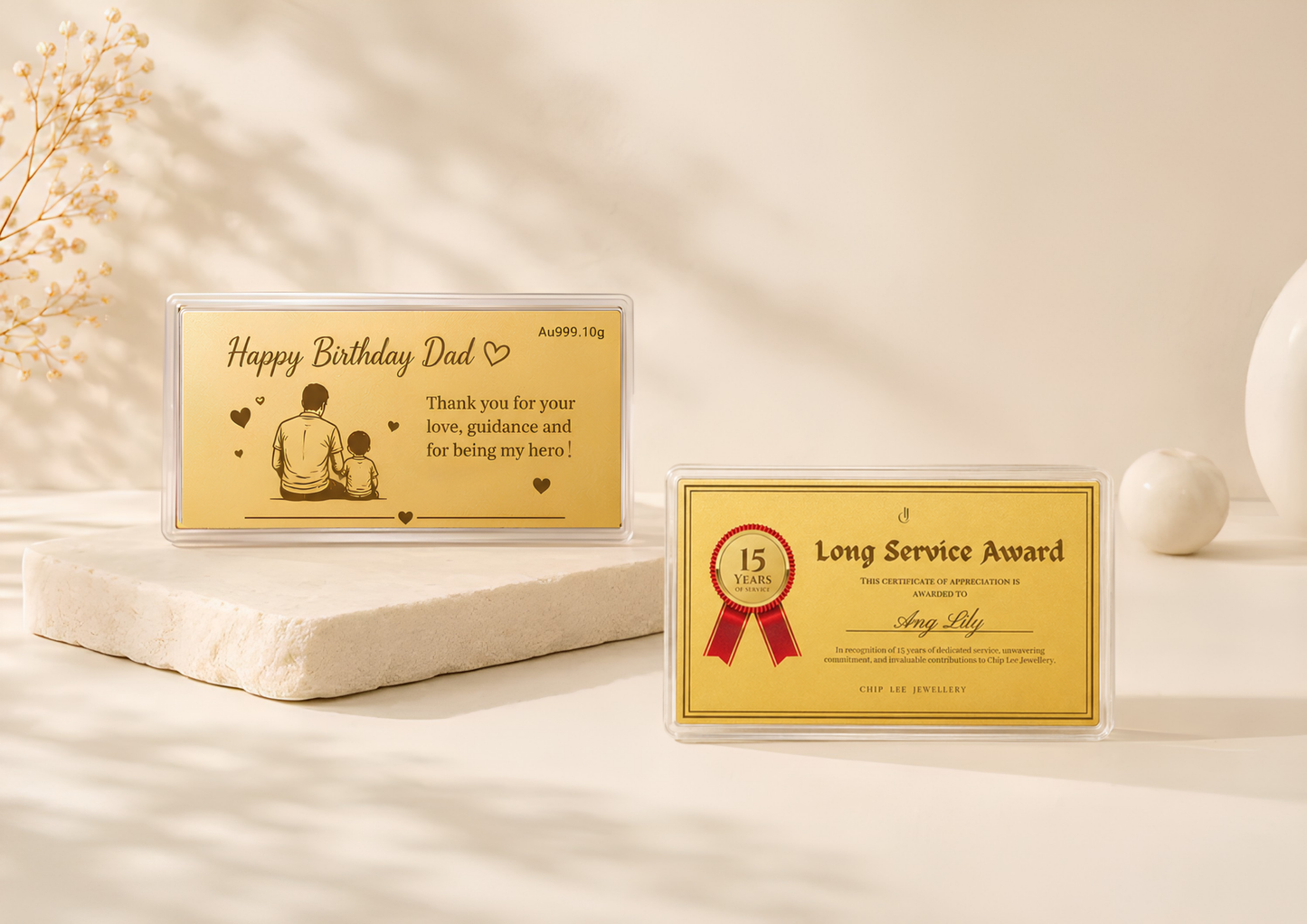 999 Pure Gold Customisable Gold Card