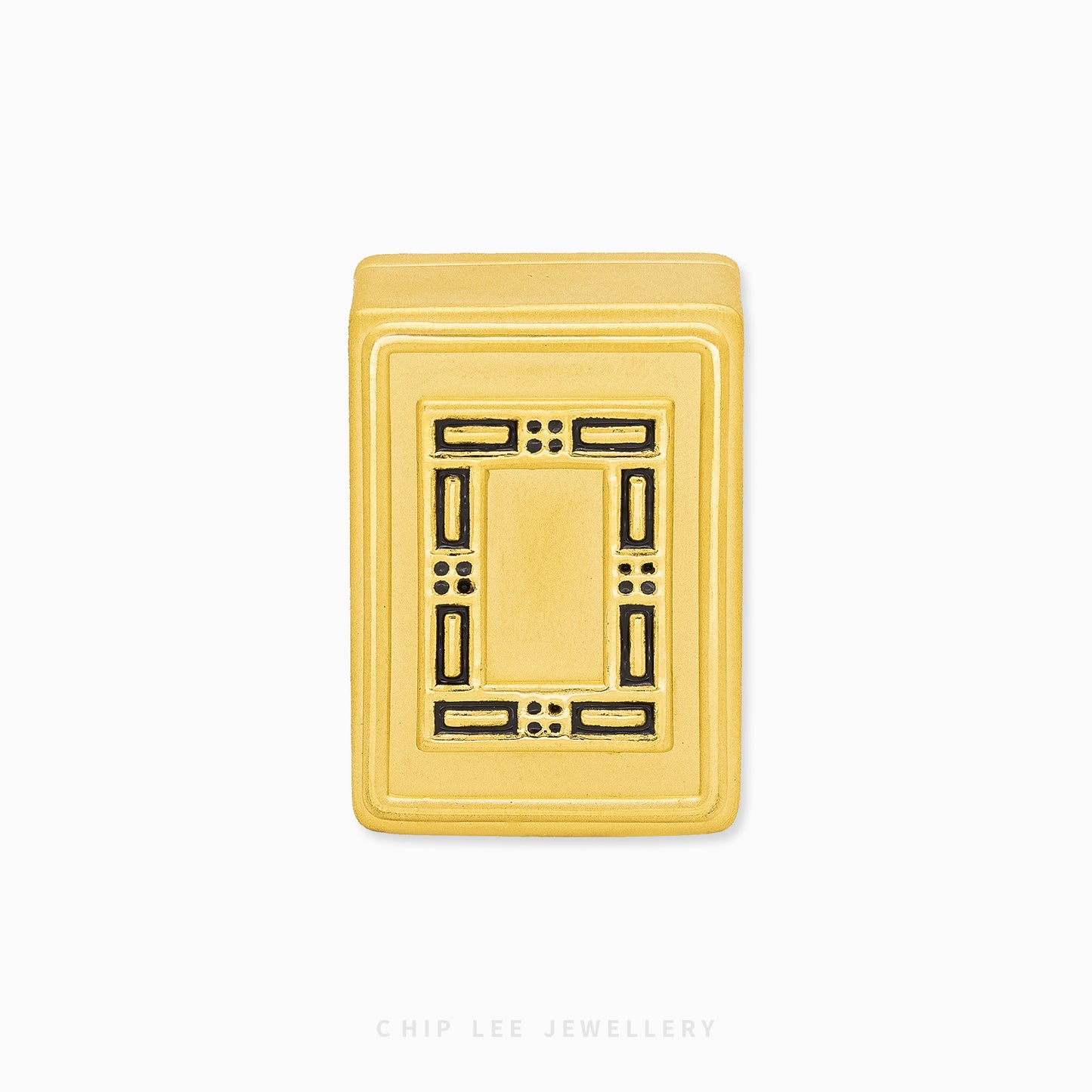 999 Pure Gold White Dragon Mahjong Tile symbolising purity and new beginnings, crafted in solid gold for a meaningful gift or timeless collectible.