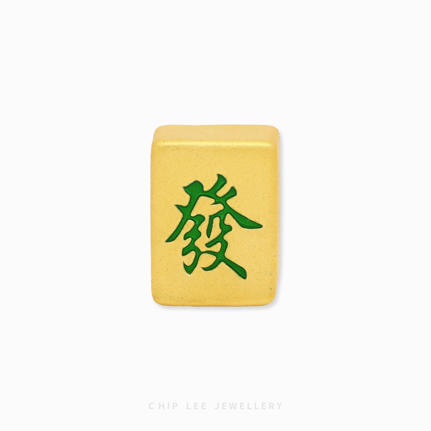 999 Pure Gold Mini Green Dragon “發” Mahjong Tile