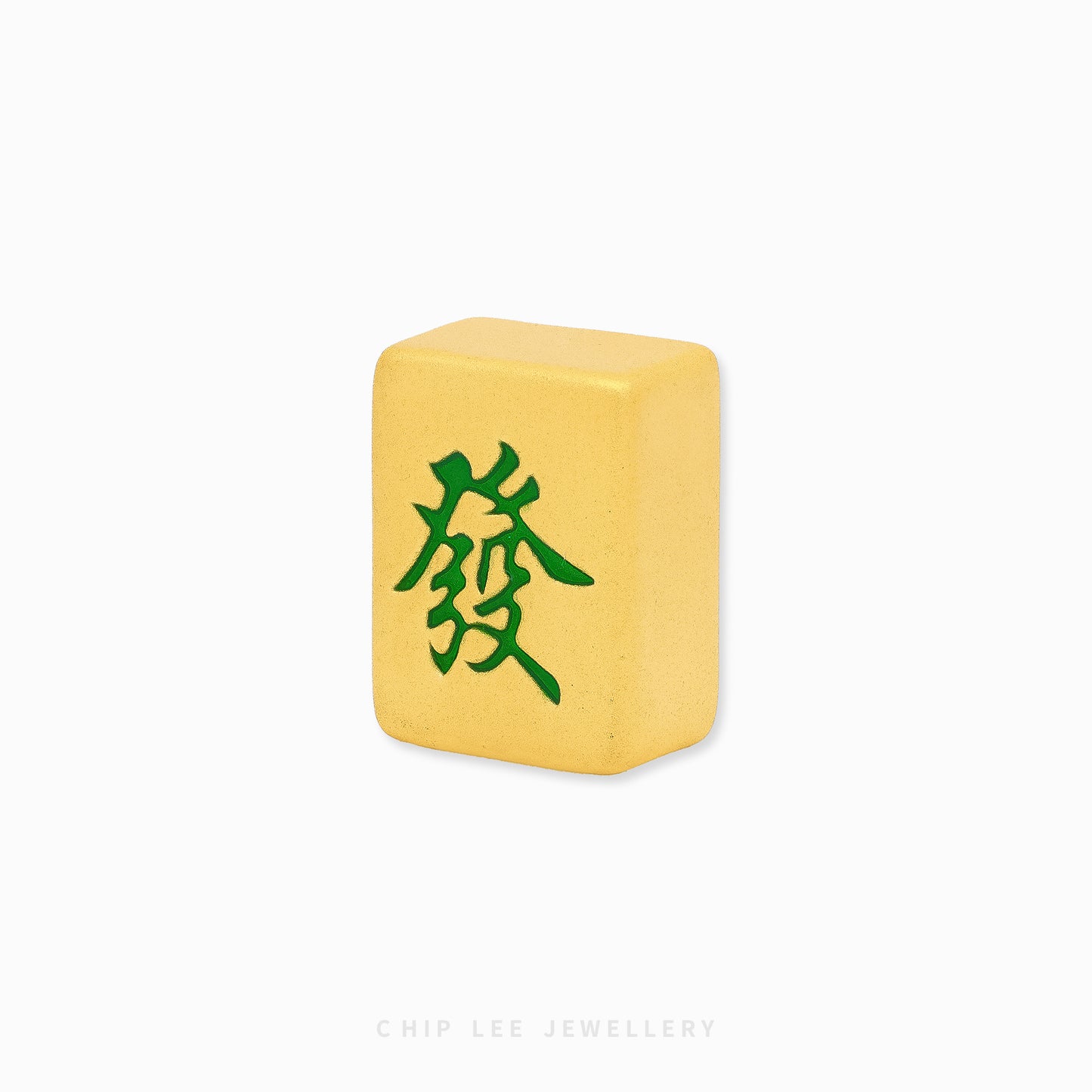 999 Pure Gold Mini Green Dragon “發” Mahjong Tile