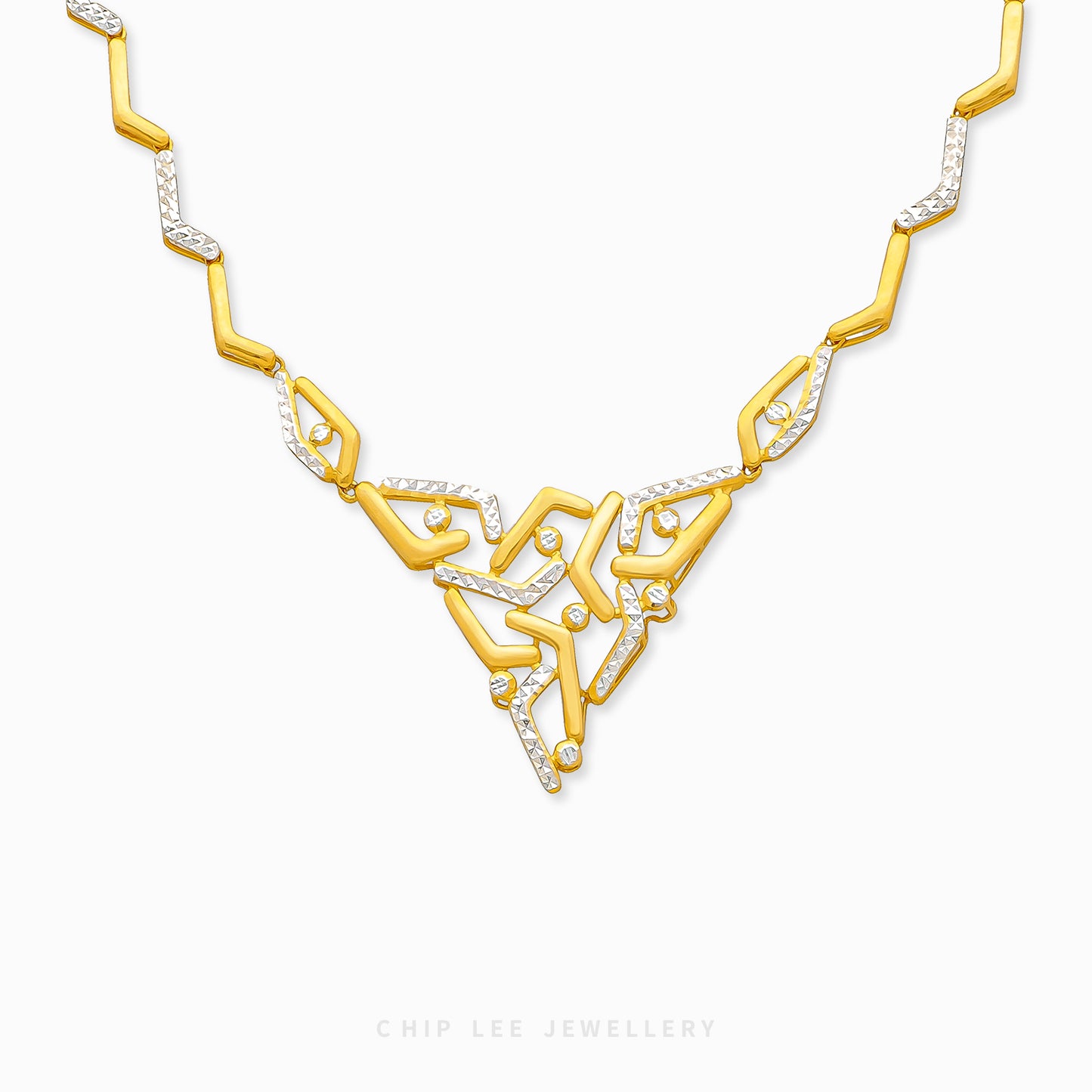 Duo Tone Greco Statement Necklace