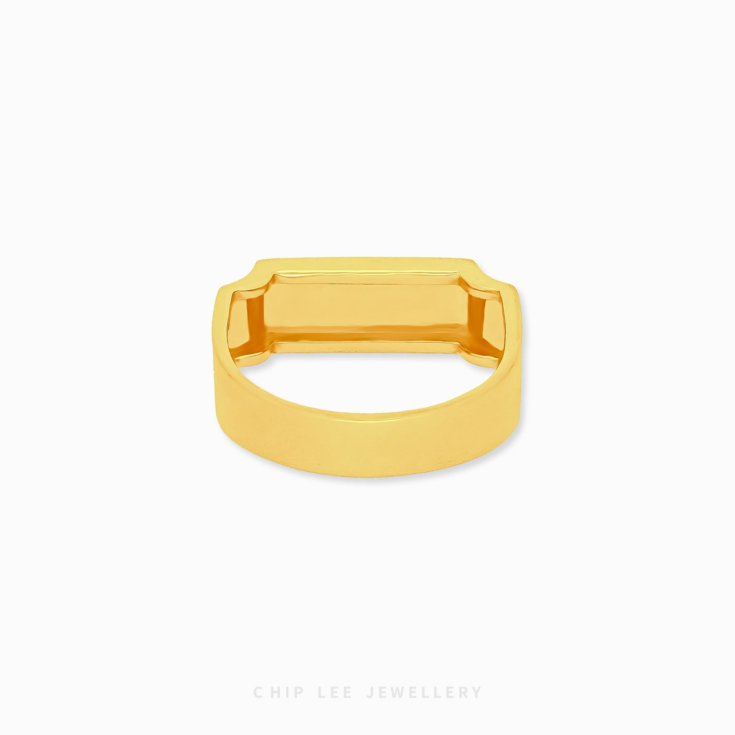Classic Bar Ring with sleek minimalist bar-style band in 916 gold by Chip Lee Jewellery Singapore