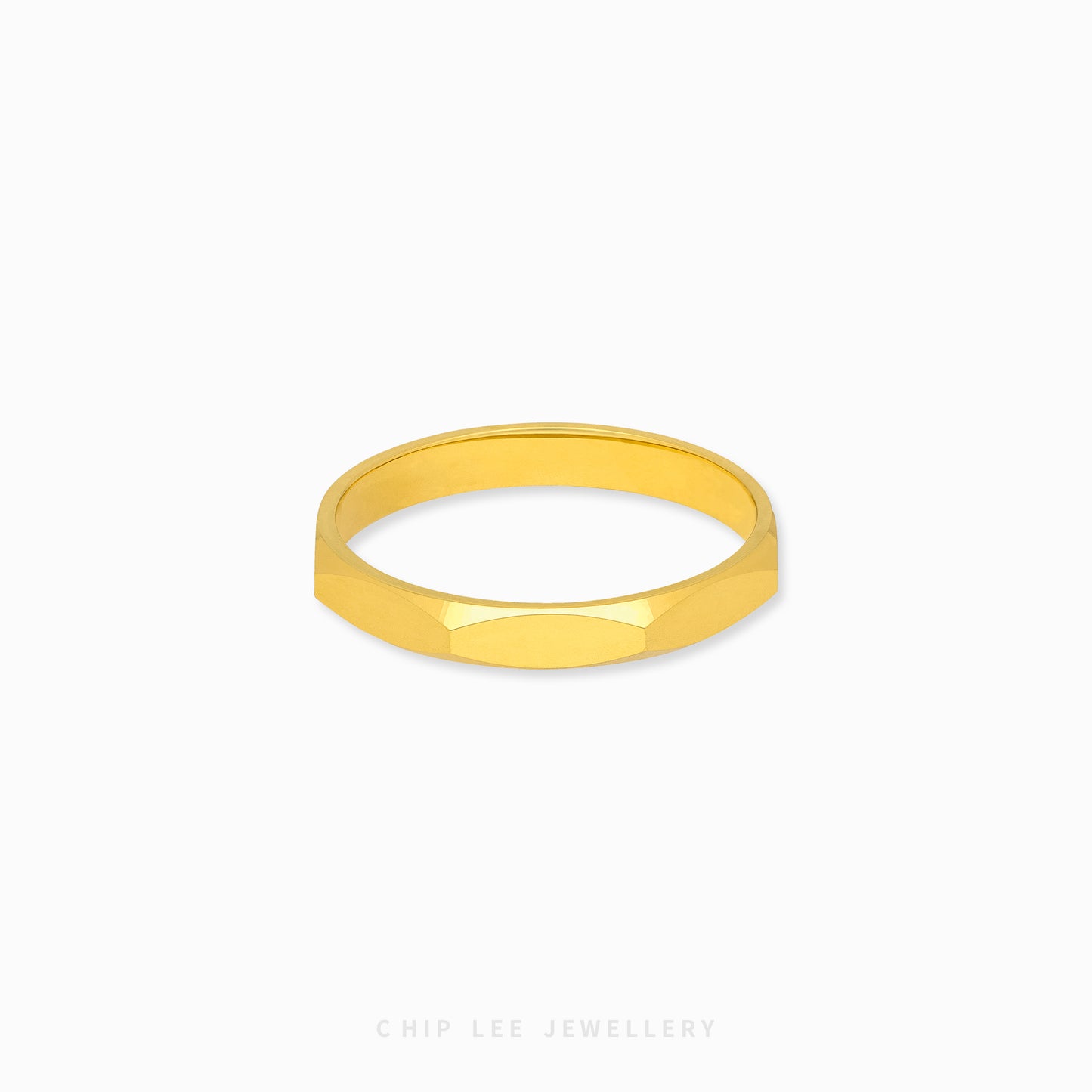Classic Nut Ring by Chip Lee Jewellery, 916 gold with faceted nut-inspired design, bold sophistication, perfect as statement jewellery piece