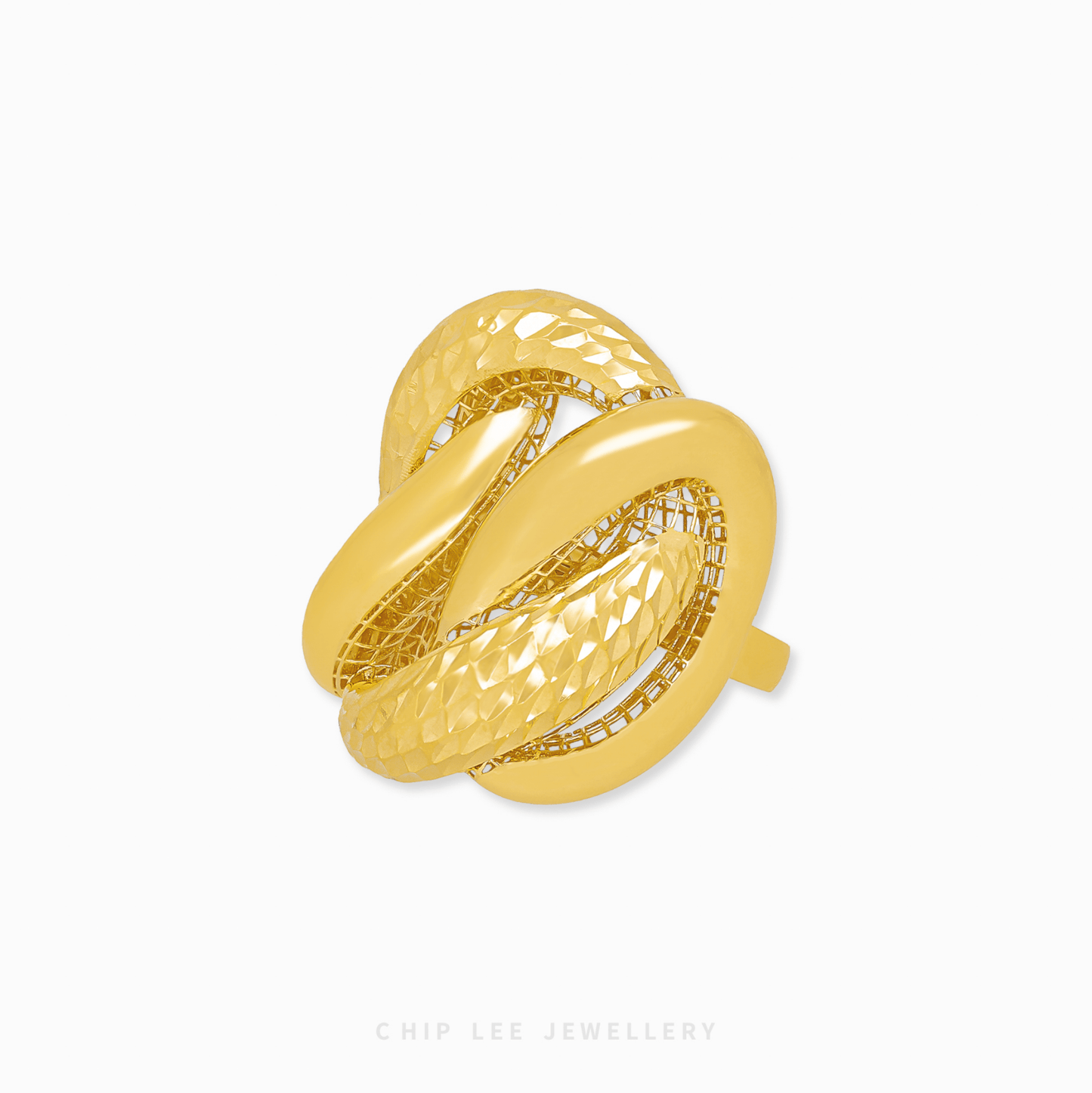 Duo Textured Coco Ring