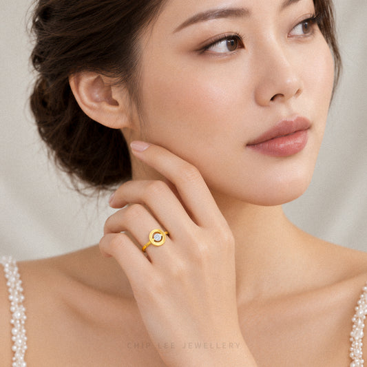 Duo Tone Oracle Ring