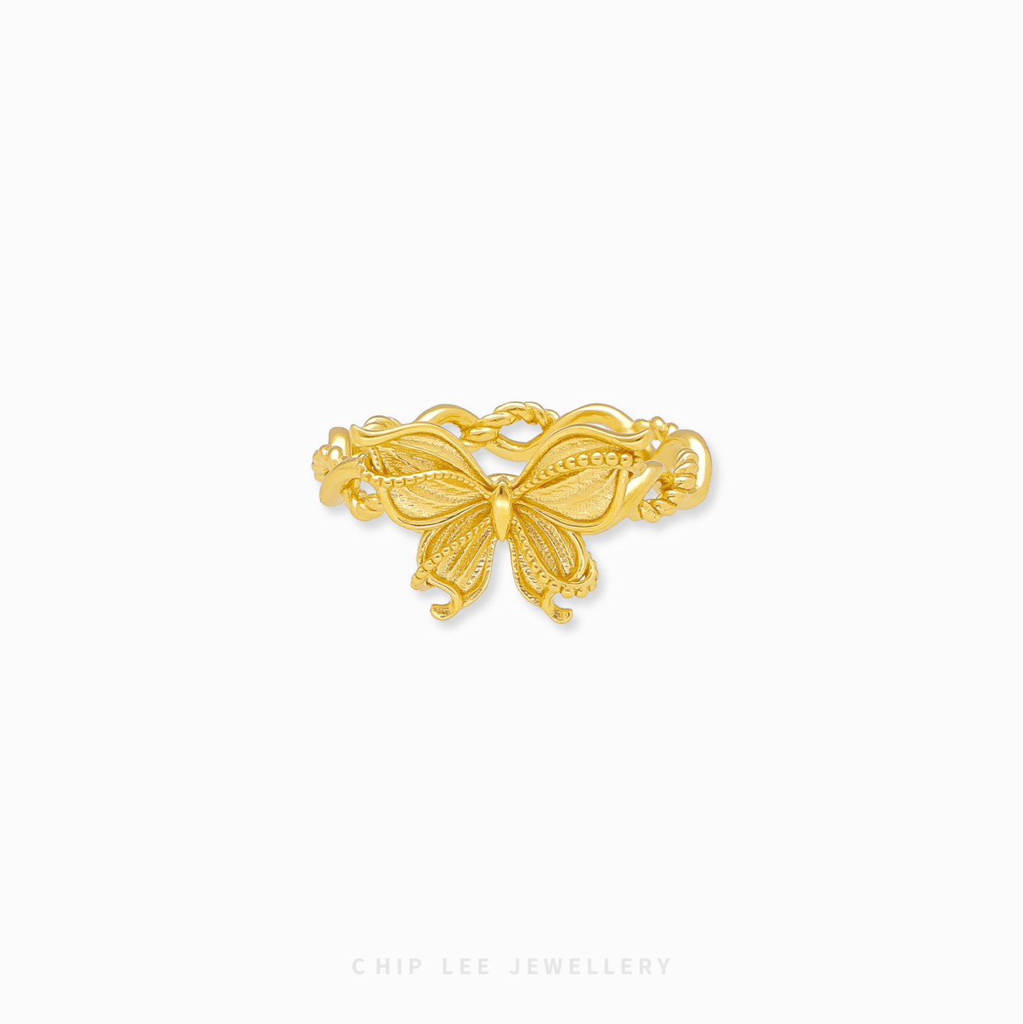 Enchanted Butterfly Ring in 916 gold