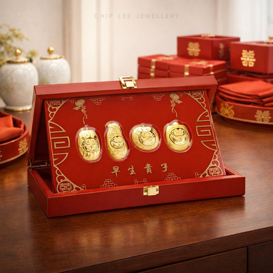 999 Pure Gold Early Birth of a Baby (早生贵子) Collectables