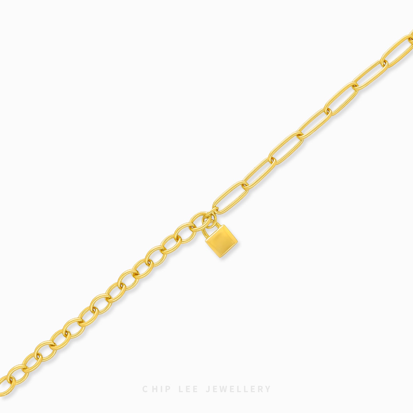 Mixed Chain Lock Bracelet