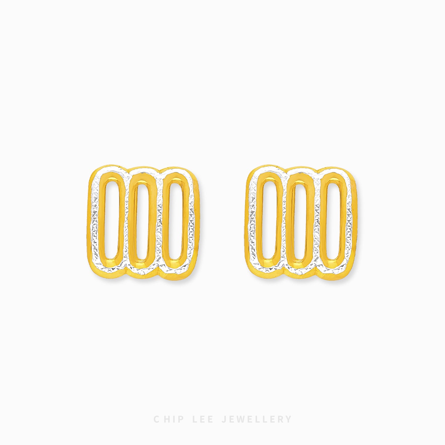 Duo Tone Trinity Studs