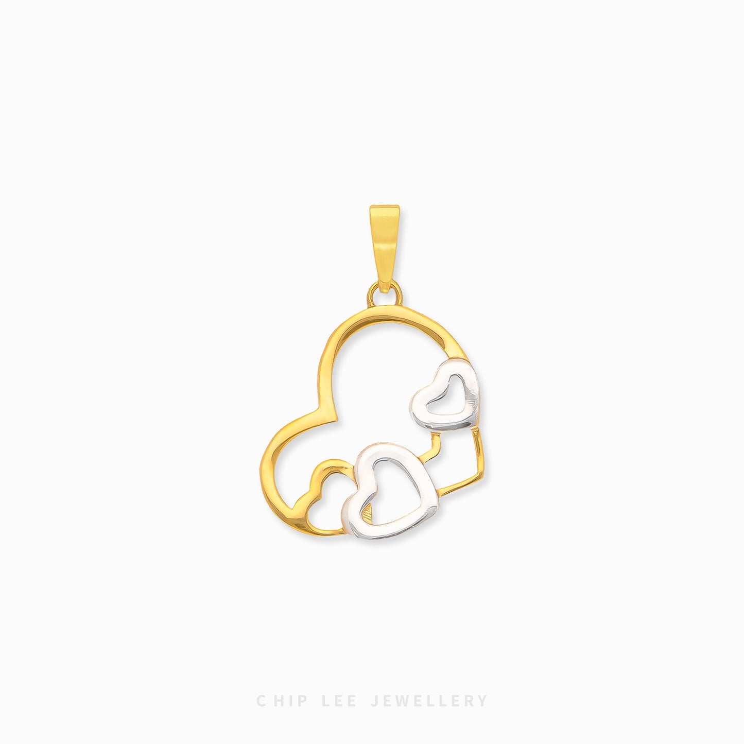 Duo Tone Heart Pendant