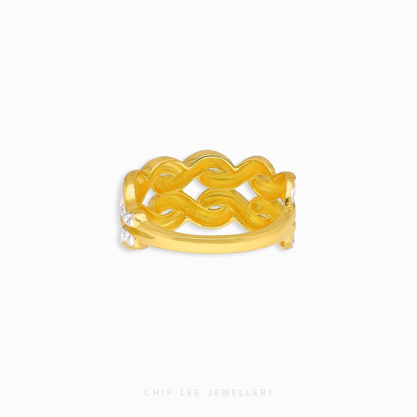 Duo Tone Wavy Ring