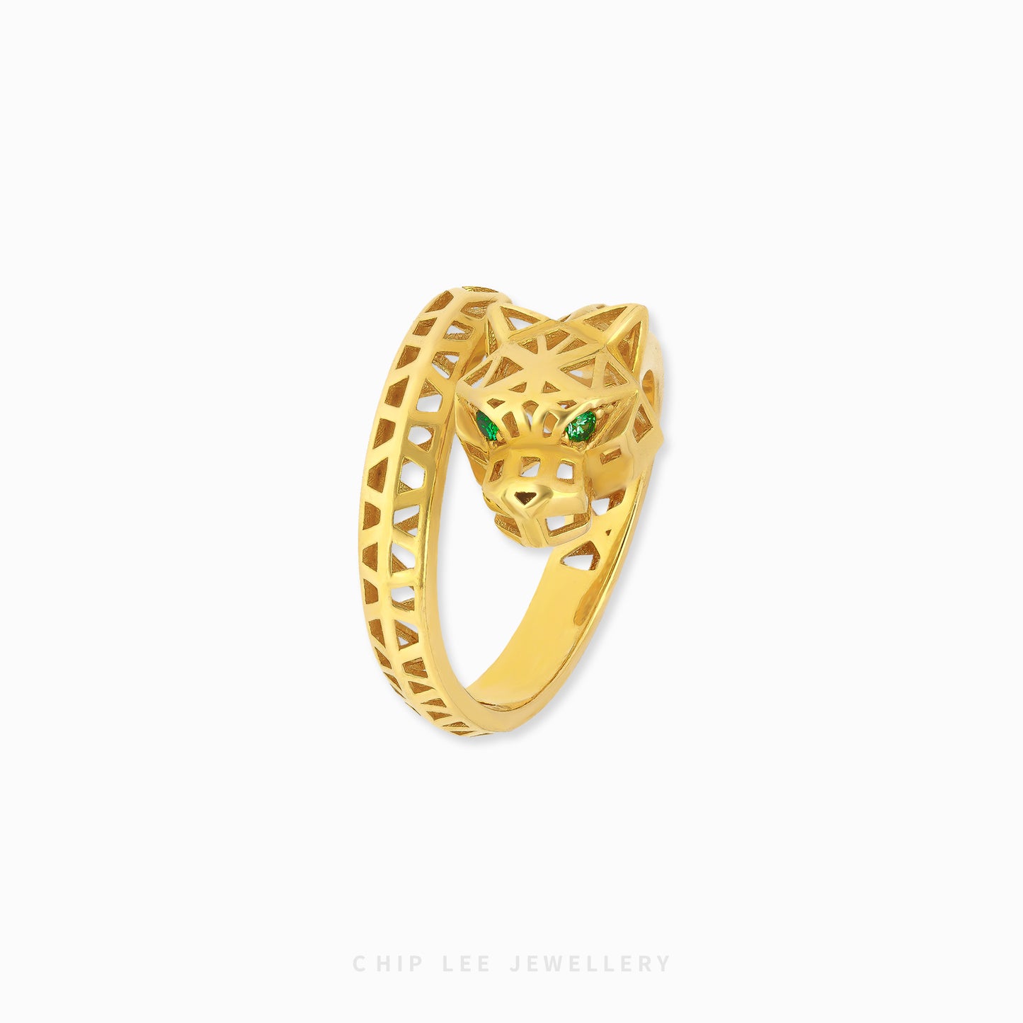 Leopard Head Ring