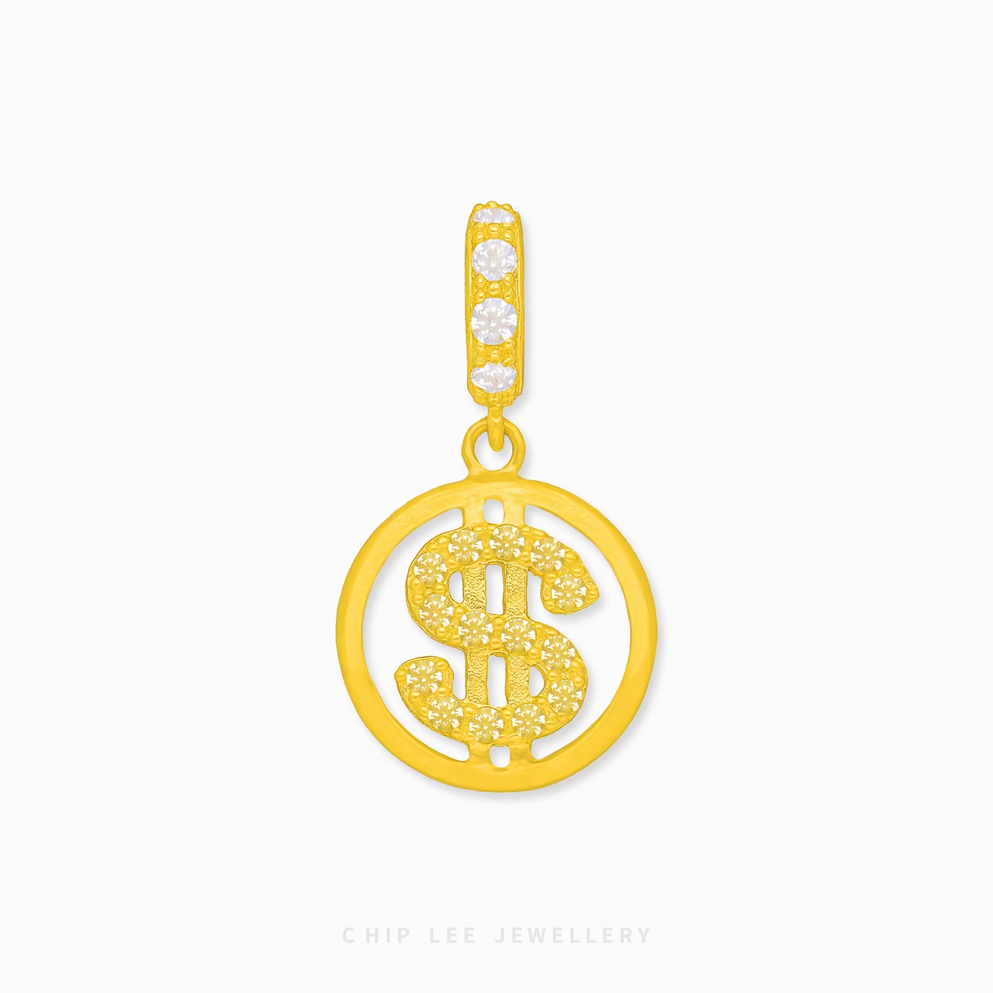 Double Sided Dollar Sign Charm