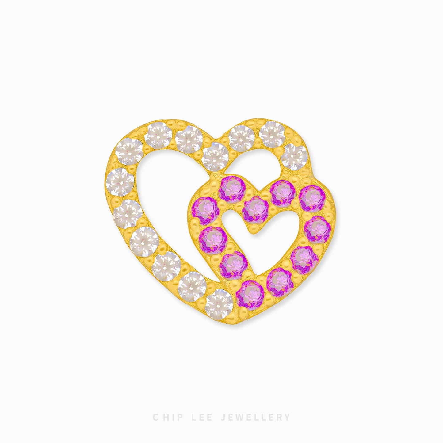 Double Heart Charm