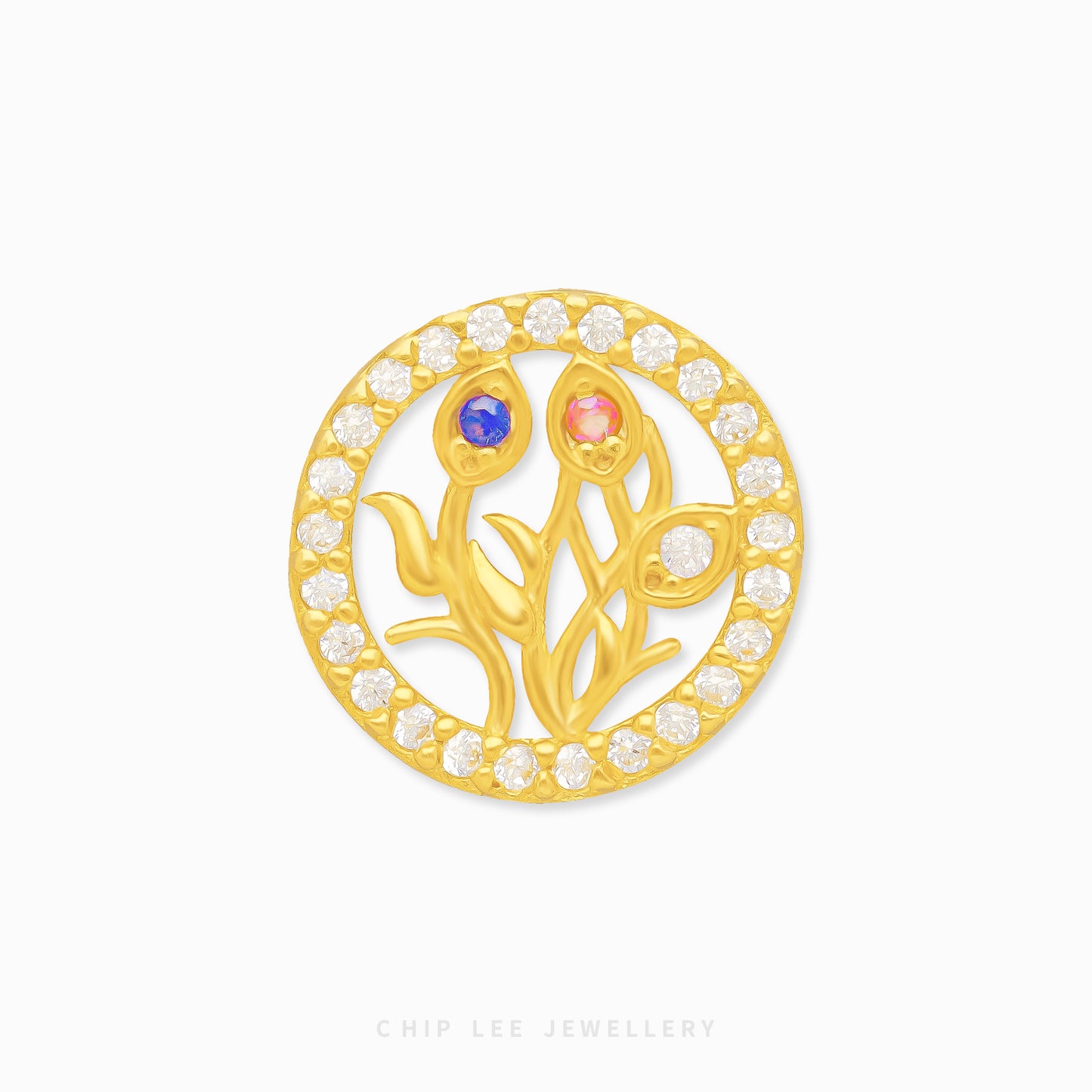 Family Tree Circle Charm