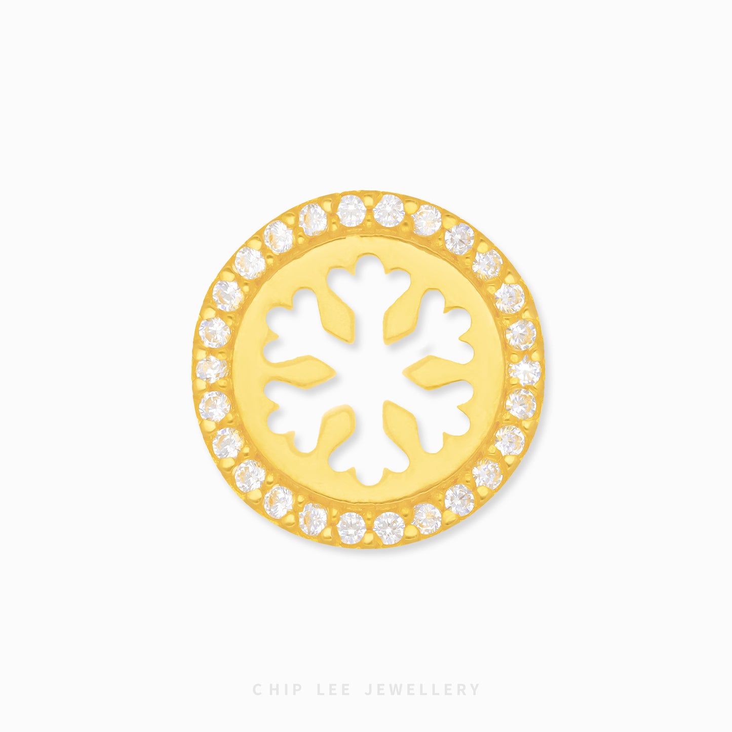 Snowflake Circle Charm