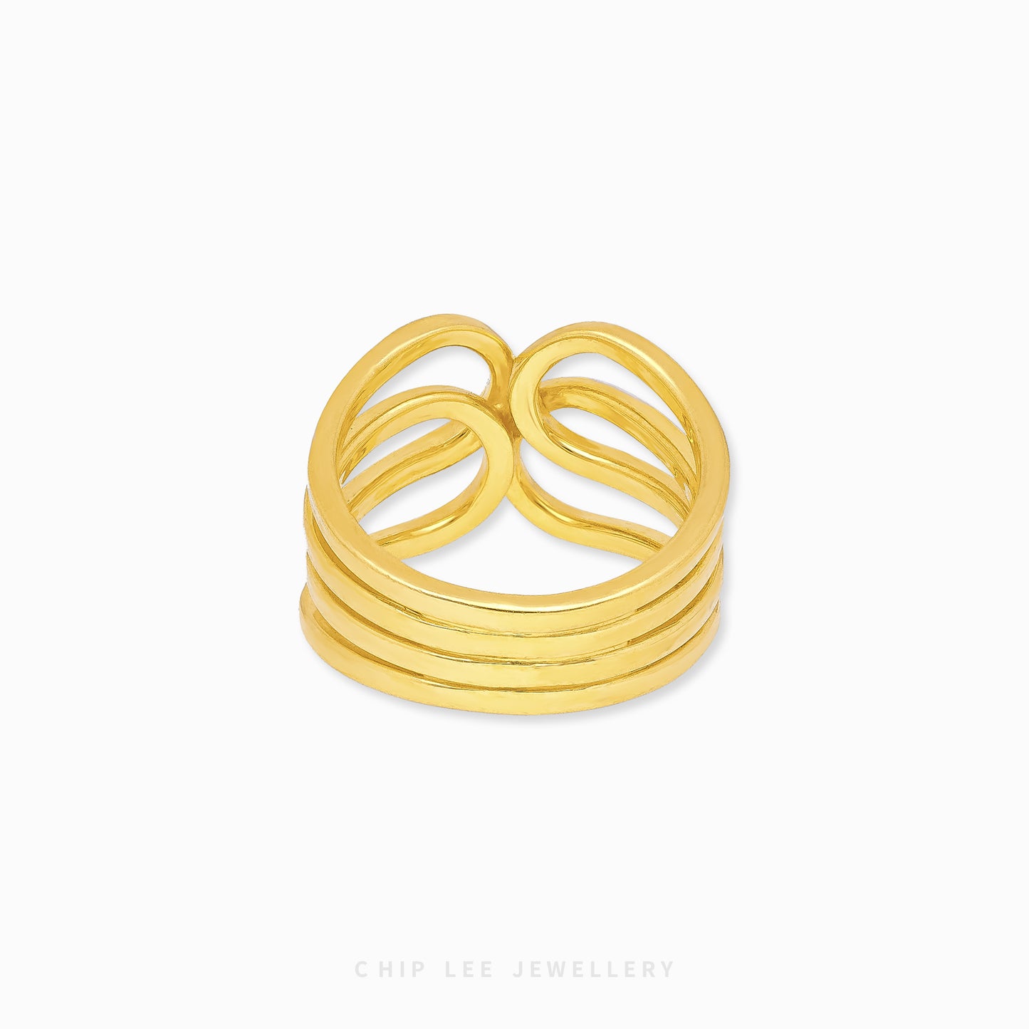 Duo Tone Trinity Ring