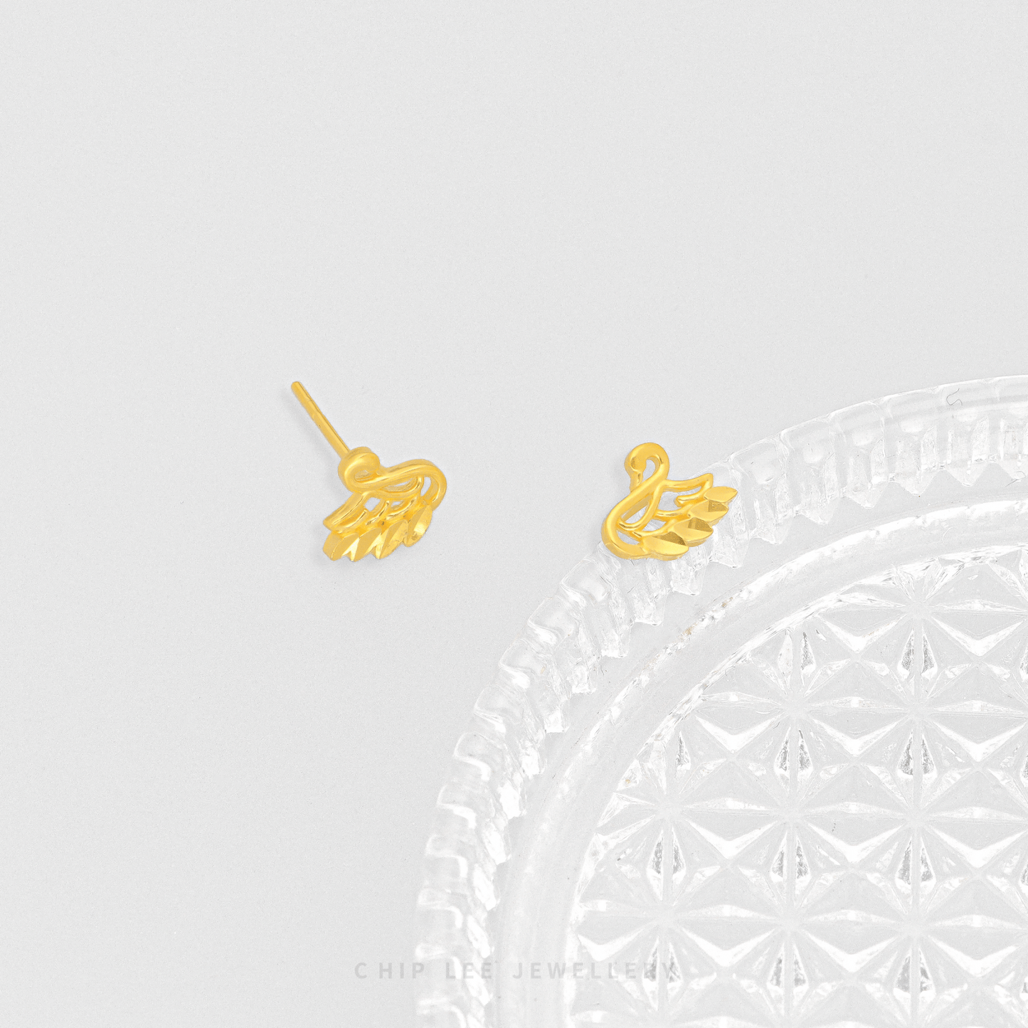 Swan Stud Earrings