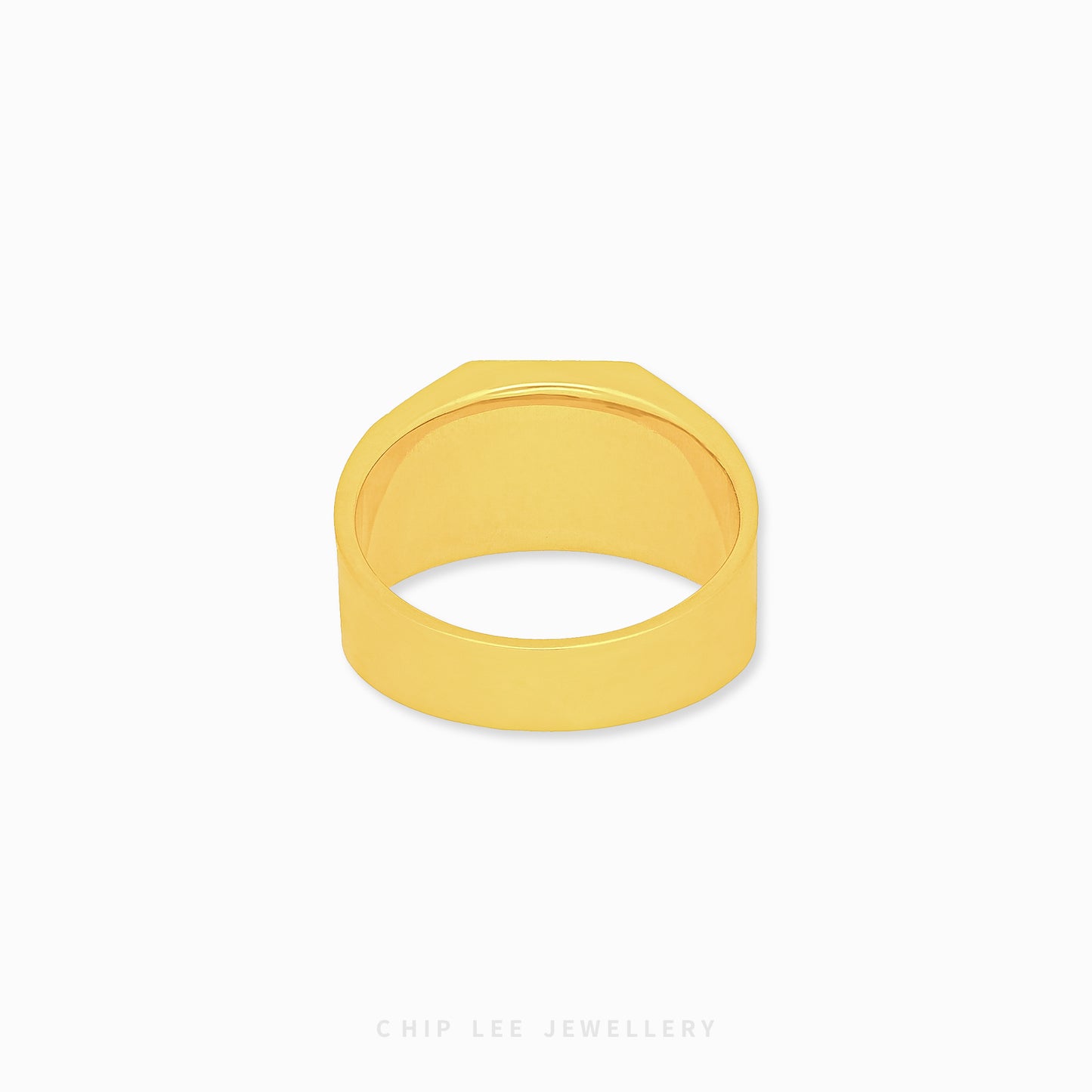 Traditional Luck “Fu” Ring in 916 gold, featuring character “Fu” symbol for good fortune, by Chip Lee Jewellery Singapore