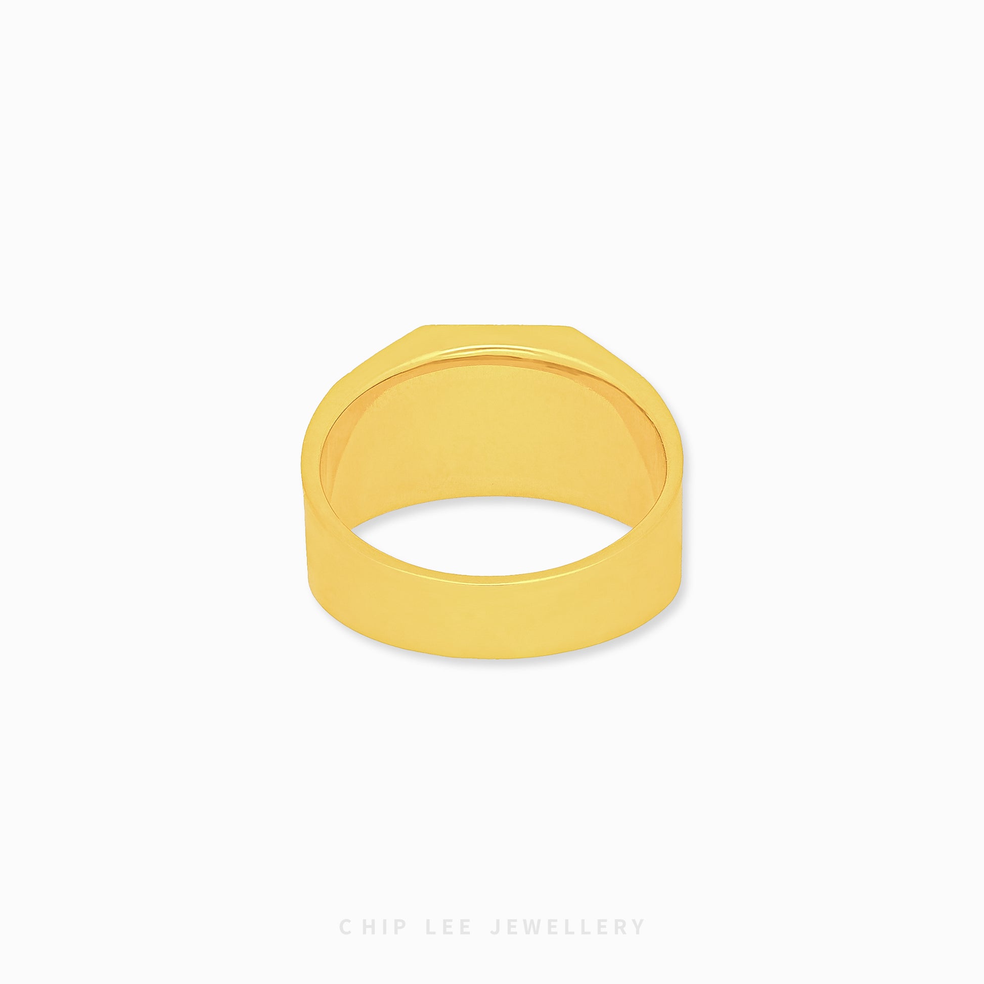 Traditional Luck “Fu” Ring in 916 gold, featuring character “Fu” symbol for good fortune, by Chip Lee Jewellery Singapore
