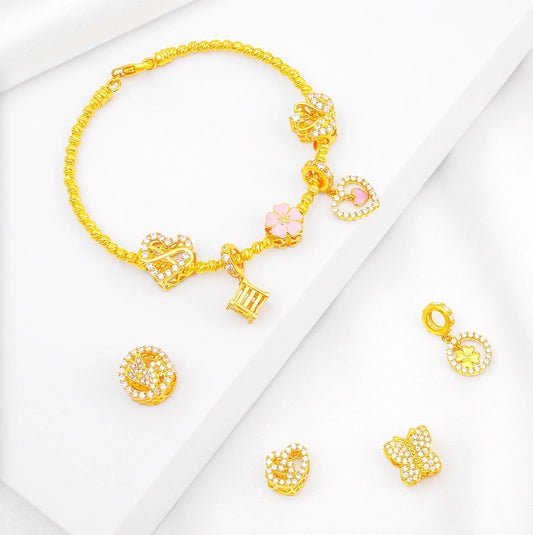Customise Your Own Gold Charm Bracelet