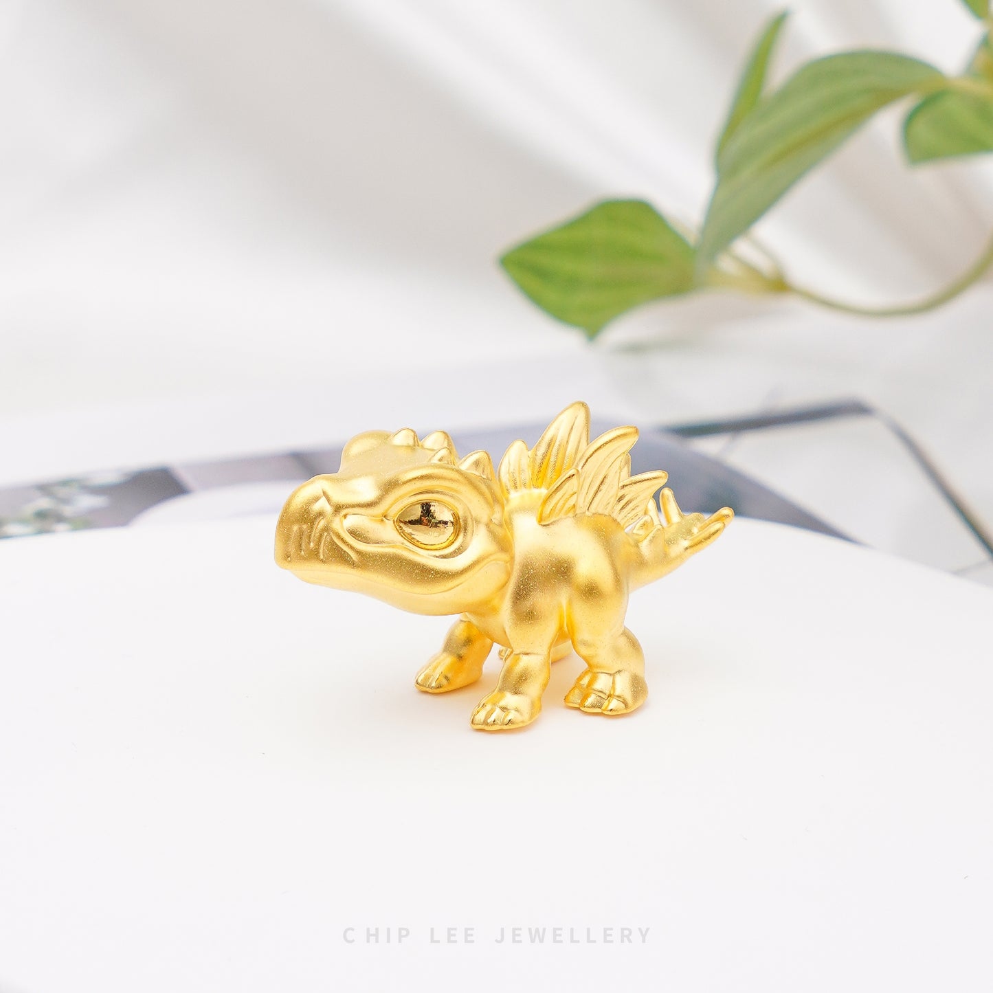 999 Pure Gold Dinosaur Figurine