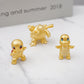 999 Pure Gold Charmander Pokémon Figurine