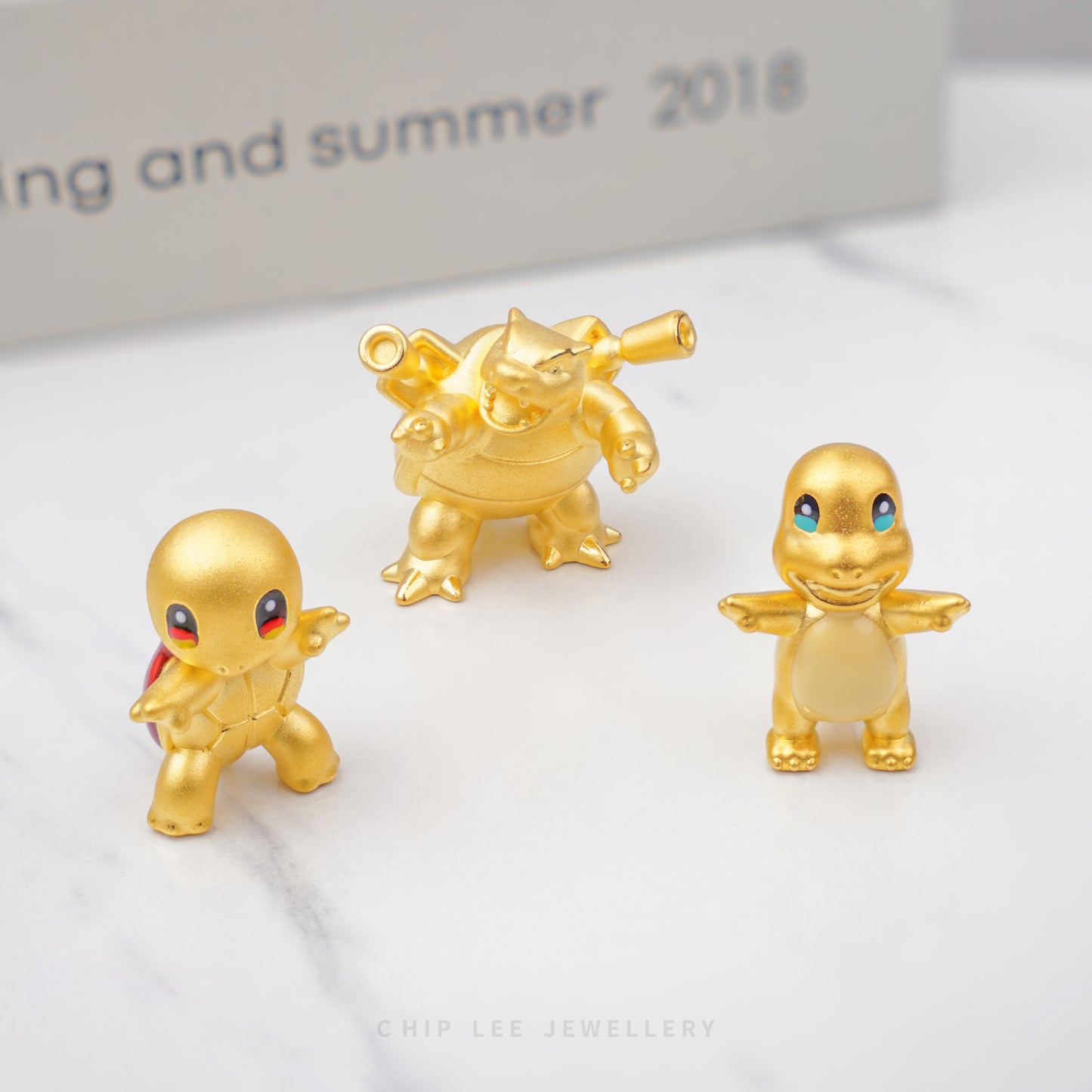 999 Pure Gold Charmander Pokémon Figurine