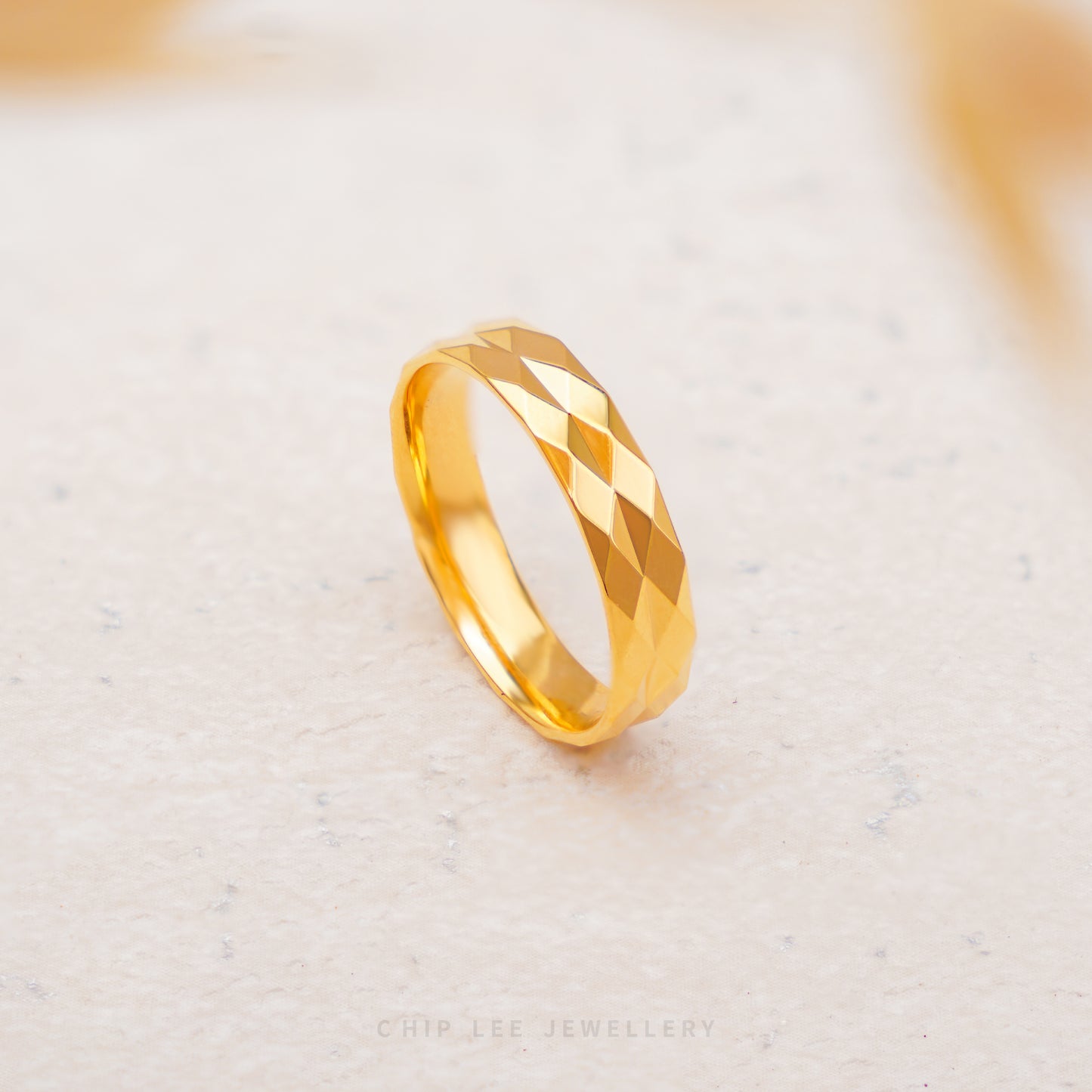 Classic Double Layer Edge Cut Ring