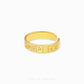 13 Wonders Mahjong Ring with iconic Mahjong tile designs in solid gold, merging traditional symbolism and modern style for a meaningful accessory.