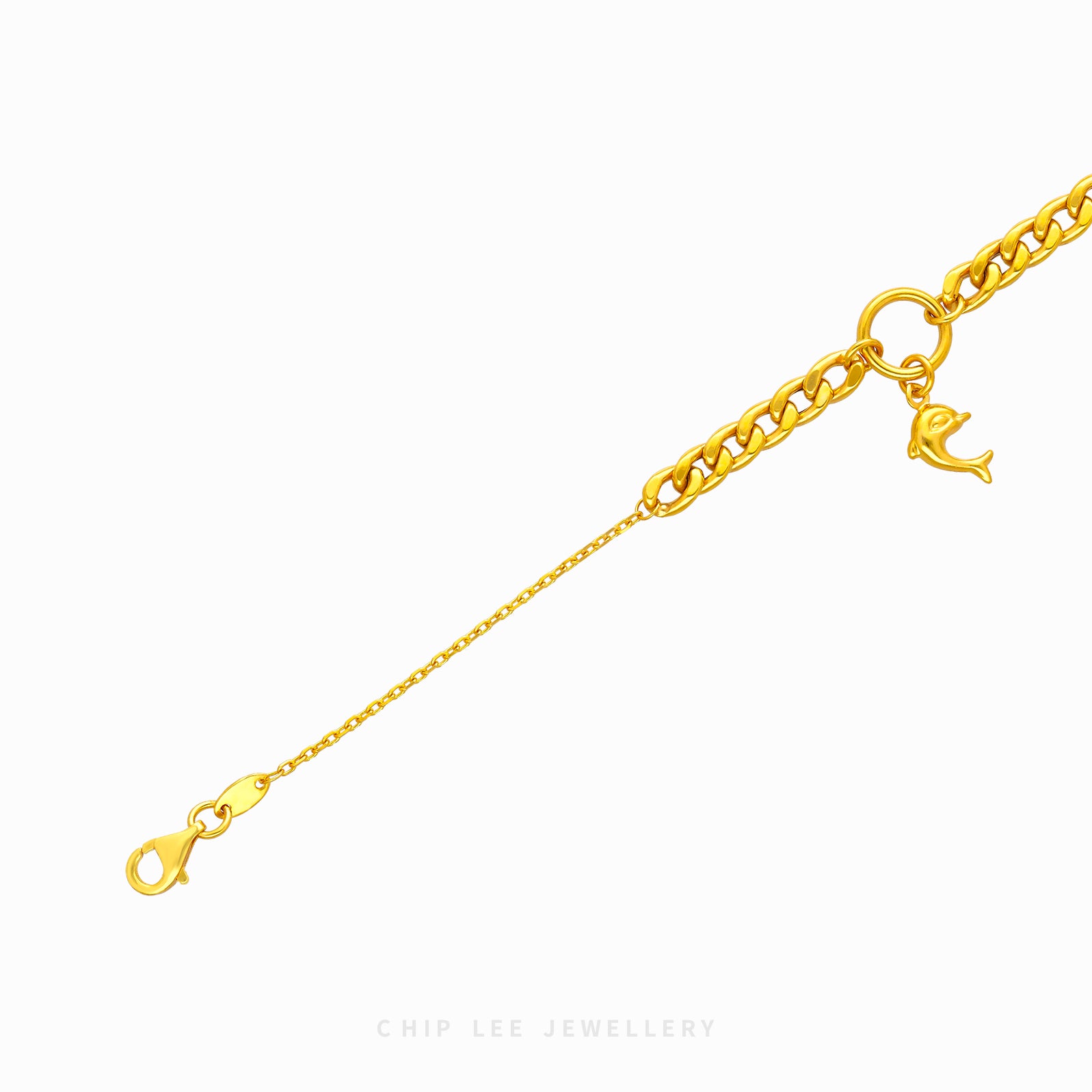 Dolphin Charm Mixed Chain Bracelet - Chip Lee Jewellery