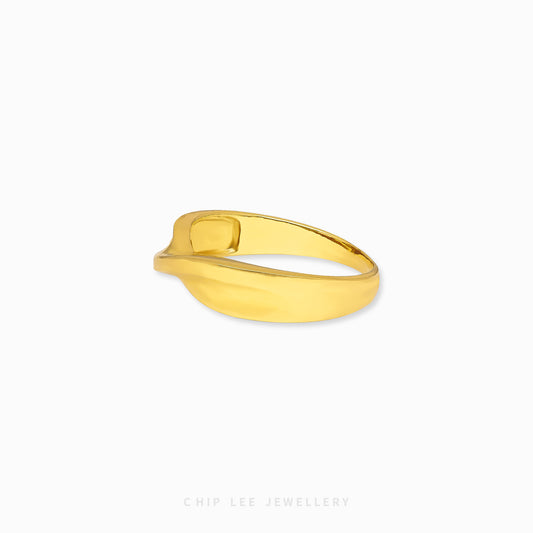Simple Gold Twist Ring - Chip Lee Jewellery