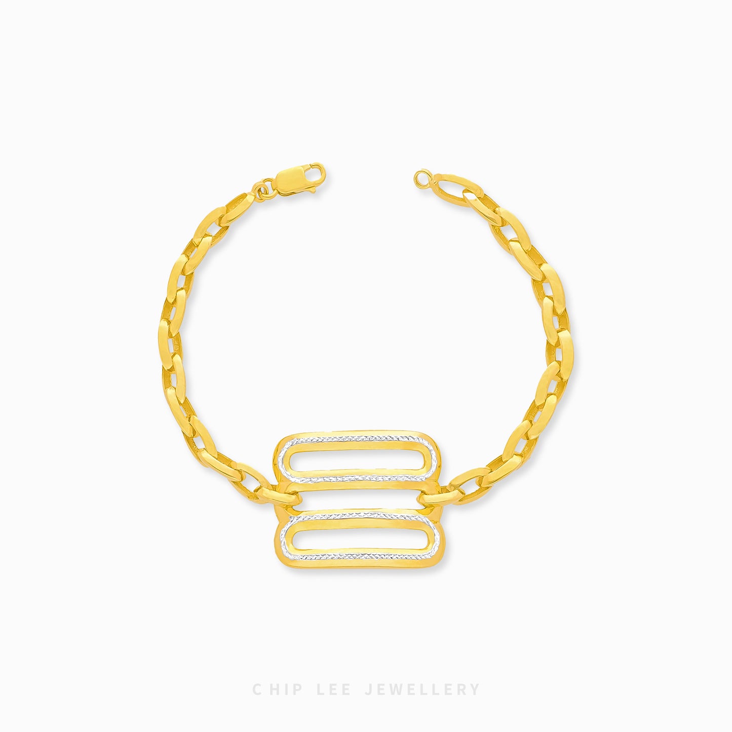 Duo Tone Trinity Bracelet