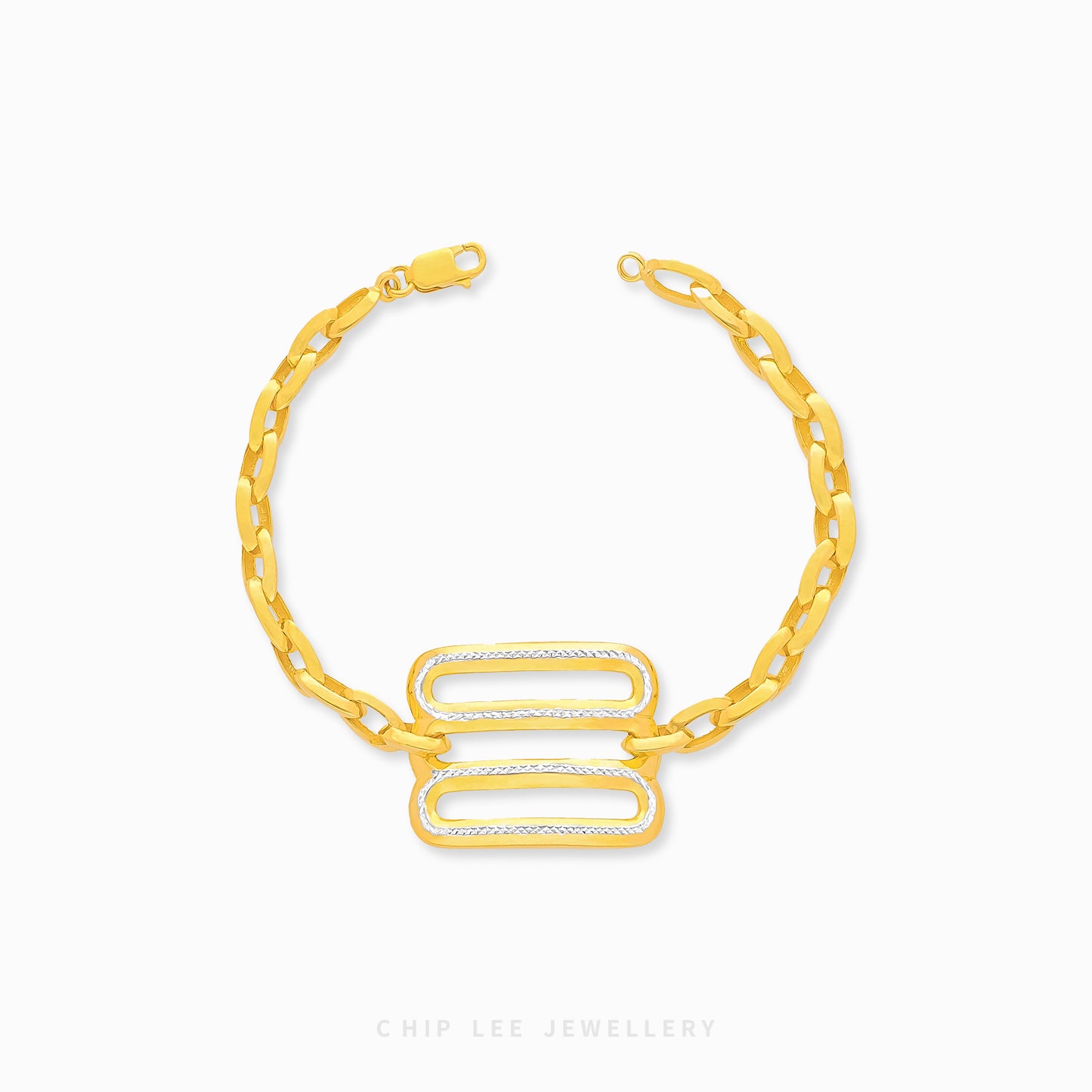 Duo Tone Trinity Bracelet