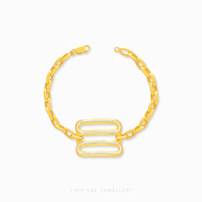 Duo Tone Trinity Bracelet