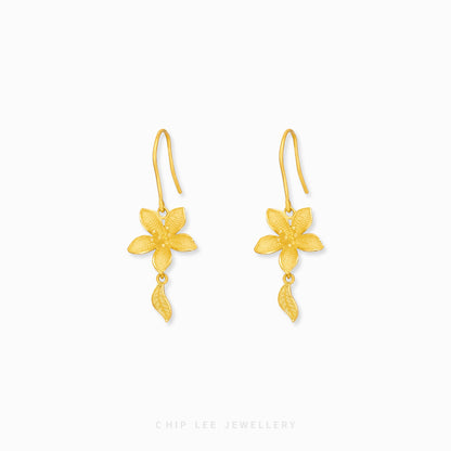 999 | 24K Gold Flora Earring