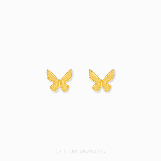 999 | 24K Gold Mariposa Butterfly Studs