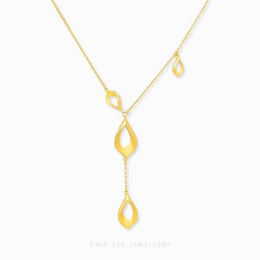 999 | 24K Gold Dewdrop Necklace