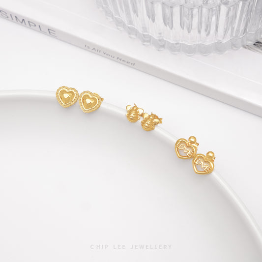 Love Heart Stud Earring