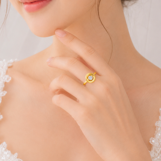 Duo Tone Oracle Ring