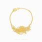 999 24K Gold Flora Bracelet with intricate floral motifs, crafted in pure gold for timeless elegance and everyday refined sophistication.