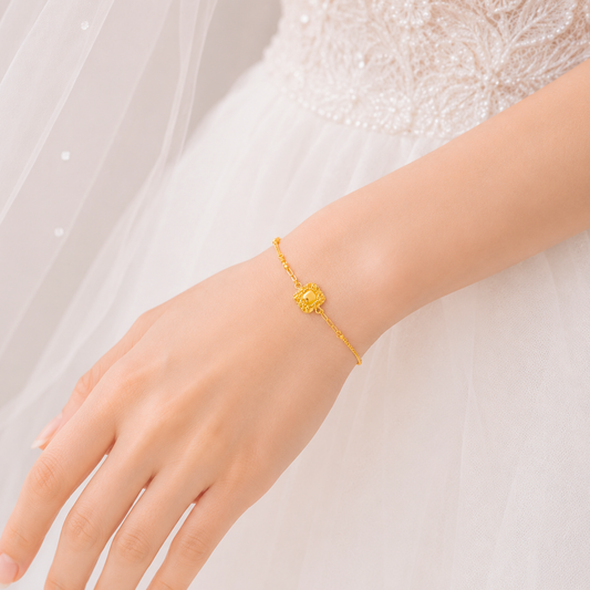 999 | 24K Gold Kare Bracelet