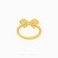 999 Dainty Ribbon Ring by Chip Lee Jewellery, 999 pure gold, featuring a delicate bow design, adding elegance to any outfit.