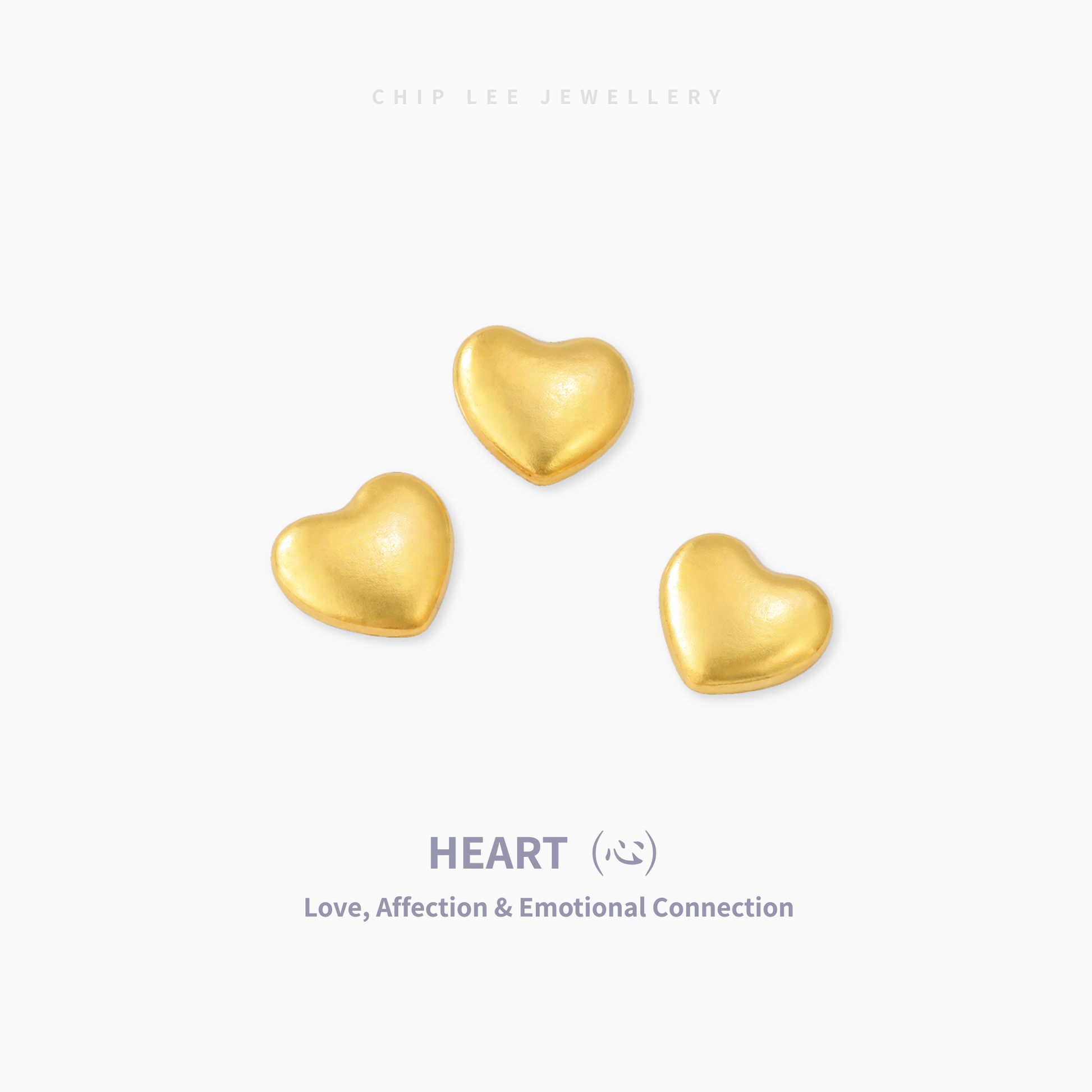 999 pure gold 1 gram mini heart gold charm symbolizing love and affection