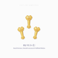 Three small gold Chinese lucky charms with the character '福' (fortune) engraved on them, arranged on a light gray background with Chinese text 'RU YI (如意)' and the description 'Good fortune, Smooth success & Fulfilled Wishes' below. 'CHIP LEE JEWELLERY' is printed at the top.