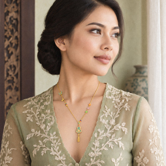999 Pure Gold Abundance & Protection Gourd (葫芦) Necklace
