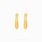 999 Pure Gold Angular Hoop Earrings with sharp geometric facets in 24K gold by Chip Lee Jewellery Singapore
