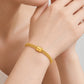 999 Pure Gold Barrel Triple Rope Flexi Bangle