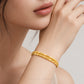 999 Pure Gold Beaded Multi Strand Flexi Bangle